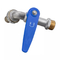 Bibcock Lockable голубого полива воды ручки изготовления на заказ логотипа рычага латунный
