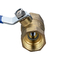 1&quot; латунный шариковый клапан с резьбой BSP с ручным управлением латунной ручки цвета Bule 25 мм латунный